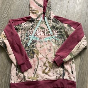 Cabelas Pink camo hoodie